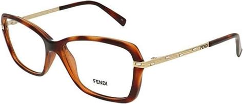 FENDI F1042R 238 Eyeglasses Frame Acetate Havana Italy 